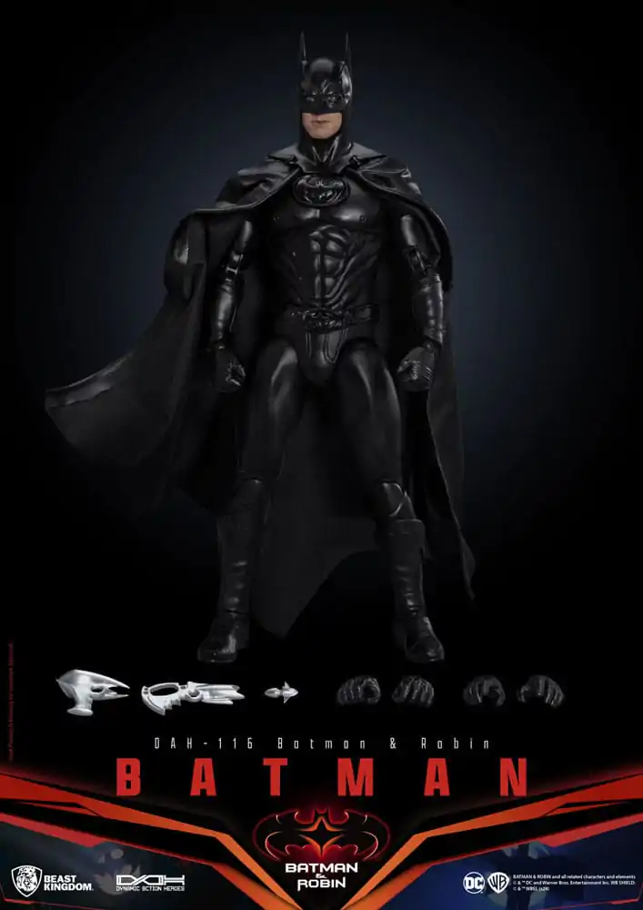 DC Comics Dynamic 8ction Heroes 1/9 Batman (Batman & Robin) akciófigura 21 cm termékfotó