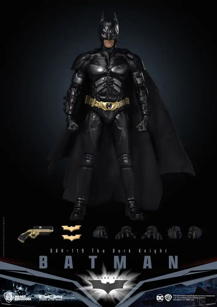 DC Comics Dynamic 8ction Heroes 1/9 Batman (The Dark Knight) akciófigura 21 cm termékfotó