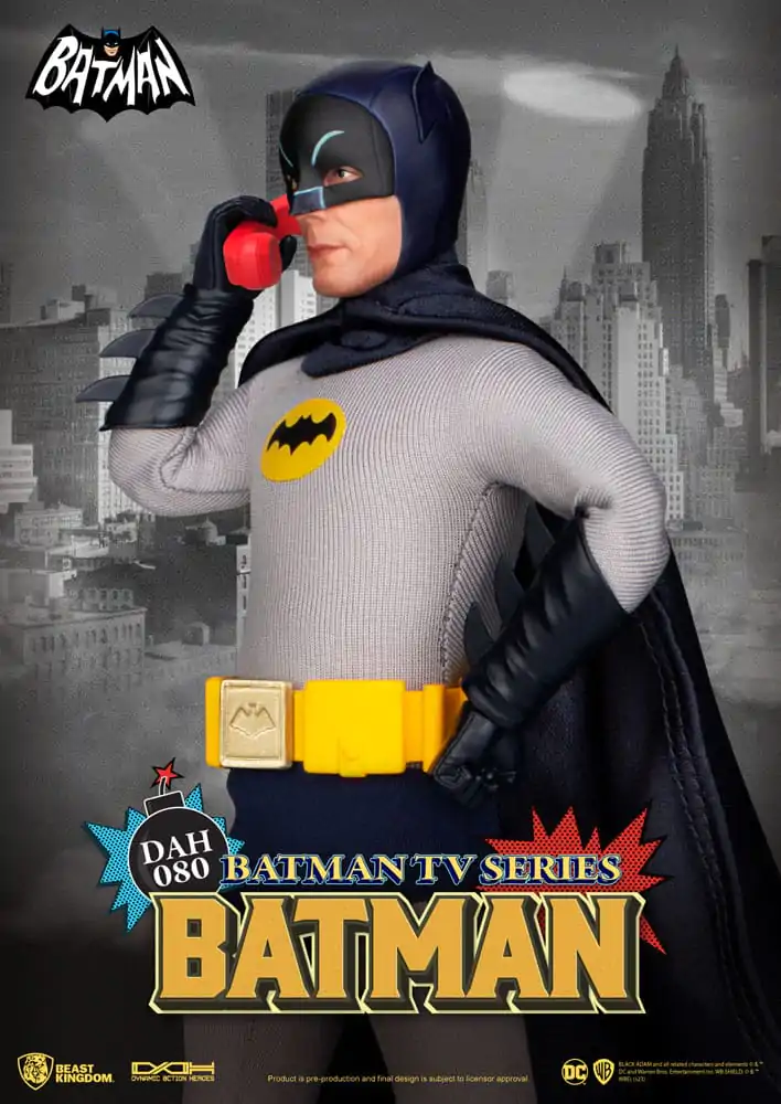 DC Comics Dynamic 8ction Heroes 1/9 Batman TV Series Batman akciófigura 24 cm termékfotó