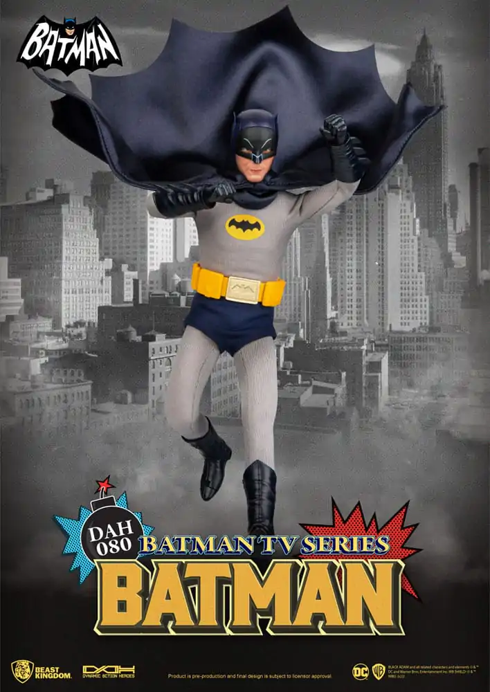 DC Comics Dynamic 8ction Heroes 1/9 Batman TV Series Batman akciófigura 24 cm termékfotó