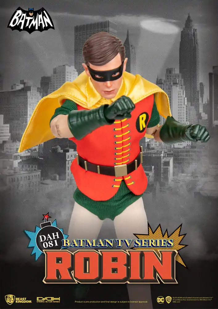 DC Comics Dynamic 8ction Heroes 1/9 Batman TV Series Robin akciófigura 24 cm termékfotó