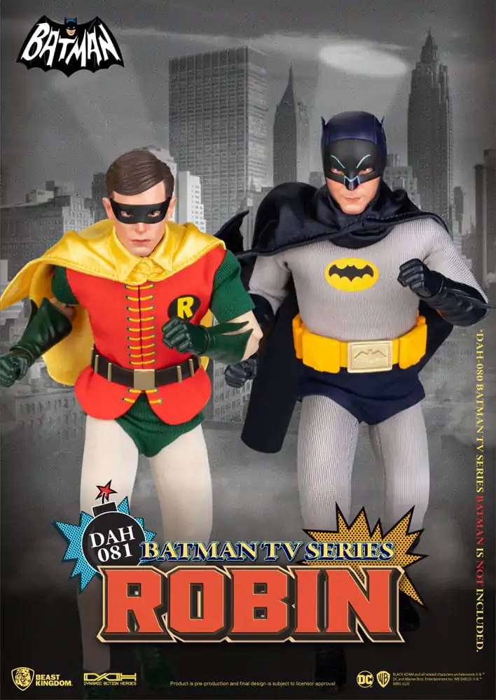 DC Comics Dynamic 8ction Heroes 1/9 Batman TV Series Robin akciófigura 24 cm termékfotó