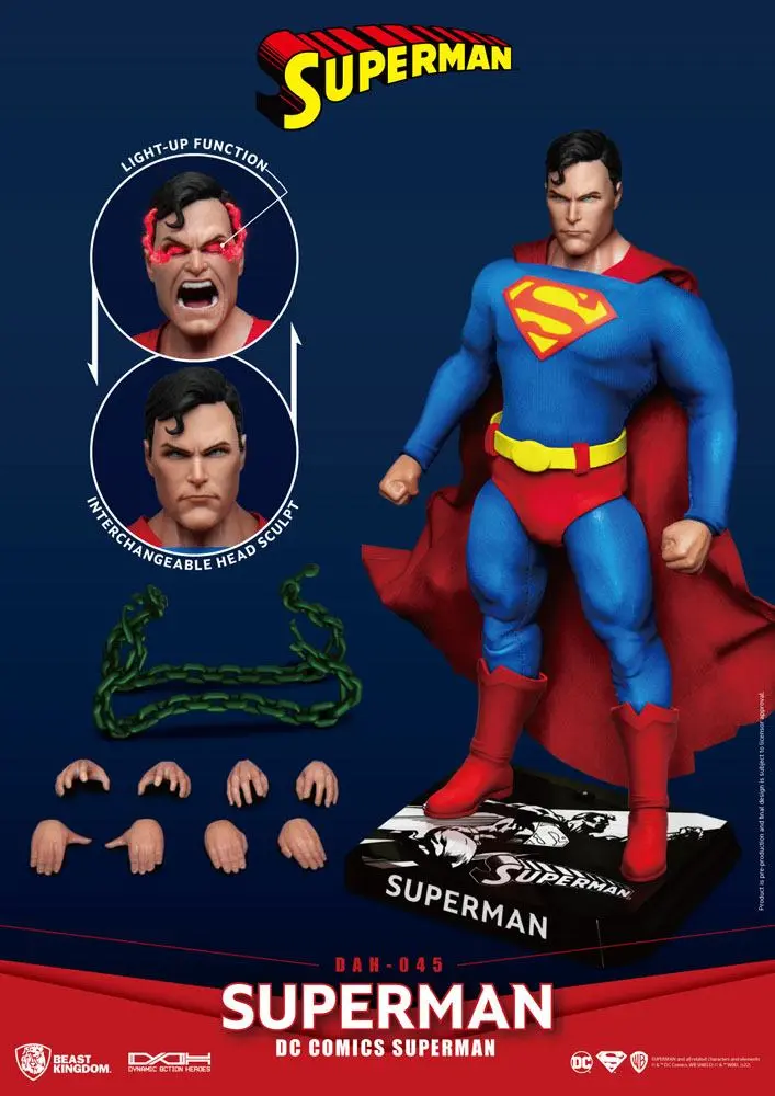DC Comics Dynamic 8ction Heroes 1/9 Superman akciófigura 20 cm termékfotó