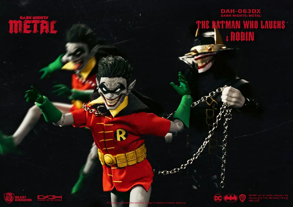 DC Comics Dynamic 8ction Heroes 1/9 The Batman Who Laughs and his Rabid Robins DX akciófigura 20 cm termékfotó