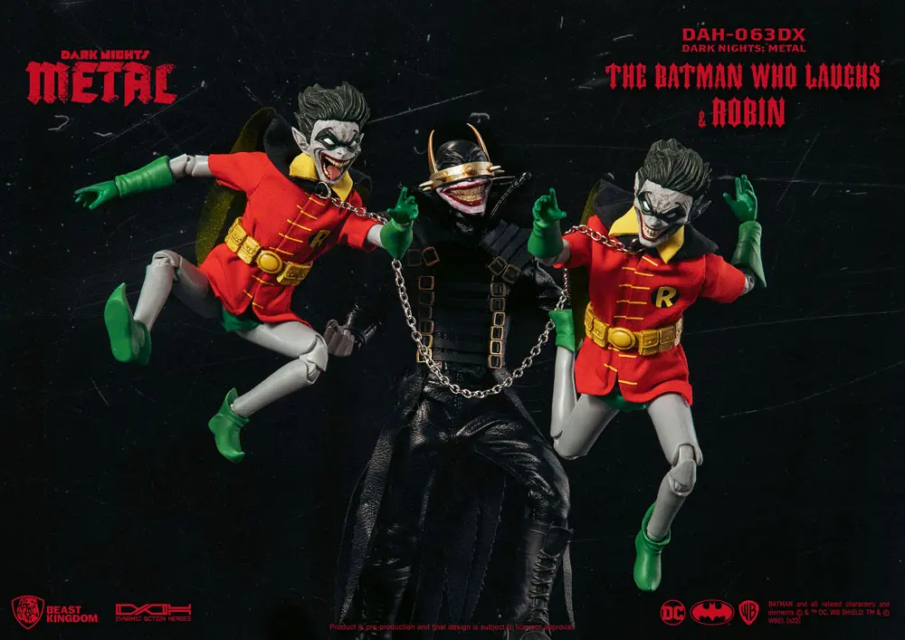 DC Comics Dynamic 8ction Heroes 1/9 The Batman Who Laughs and his Rabid Robins DX akciófigura 20 cm termékfotó