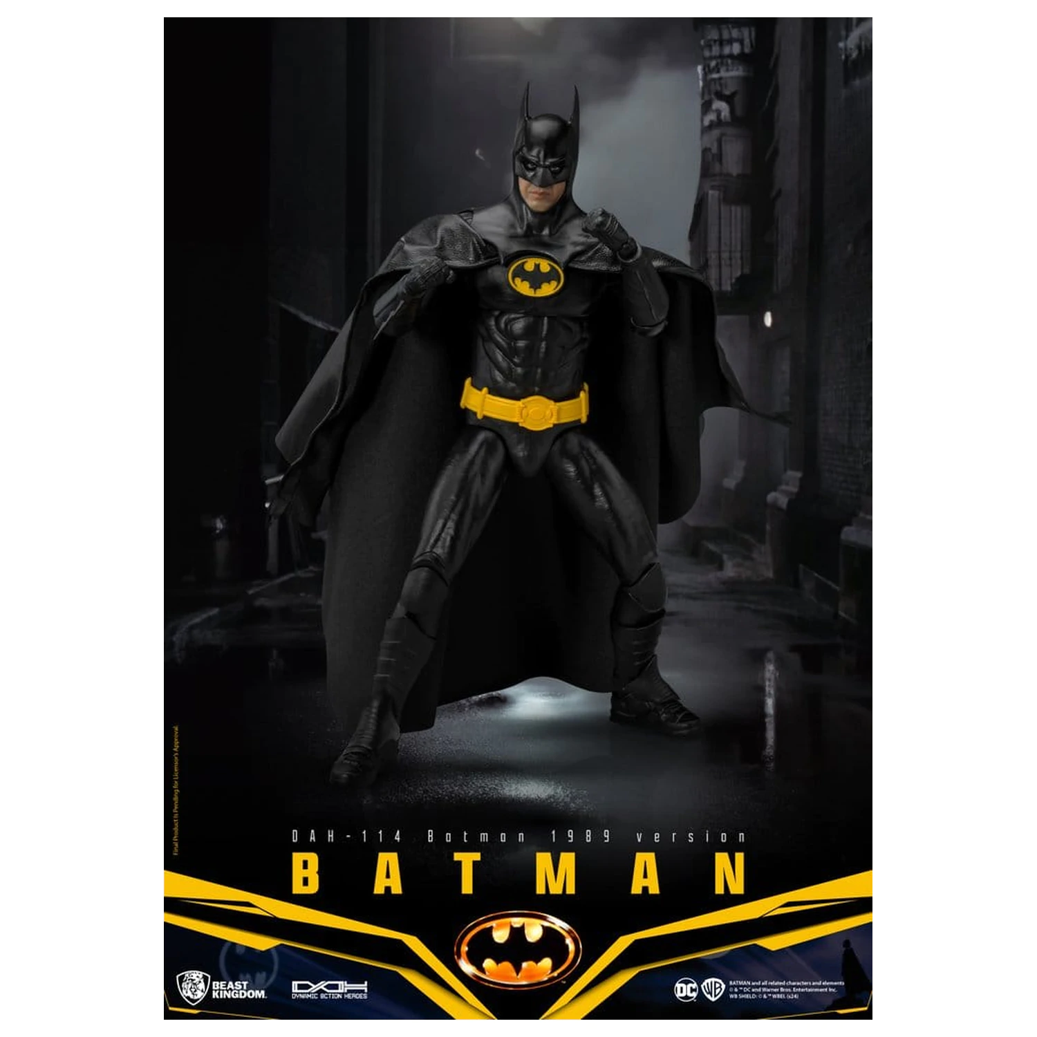 DC Comics Dynamic 8ction Heroes akciófigura Batman 1989 Standard Version 21 cm termékfotó