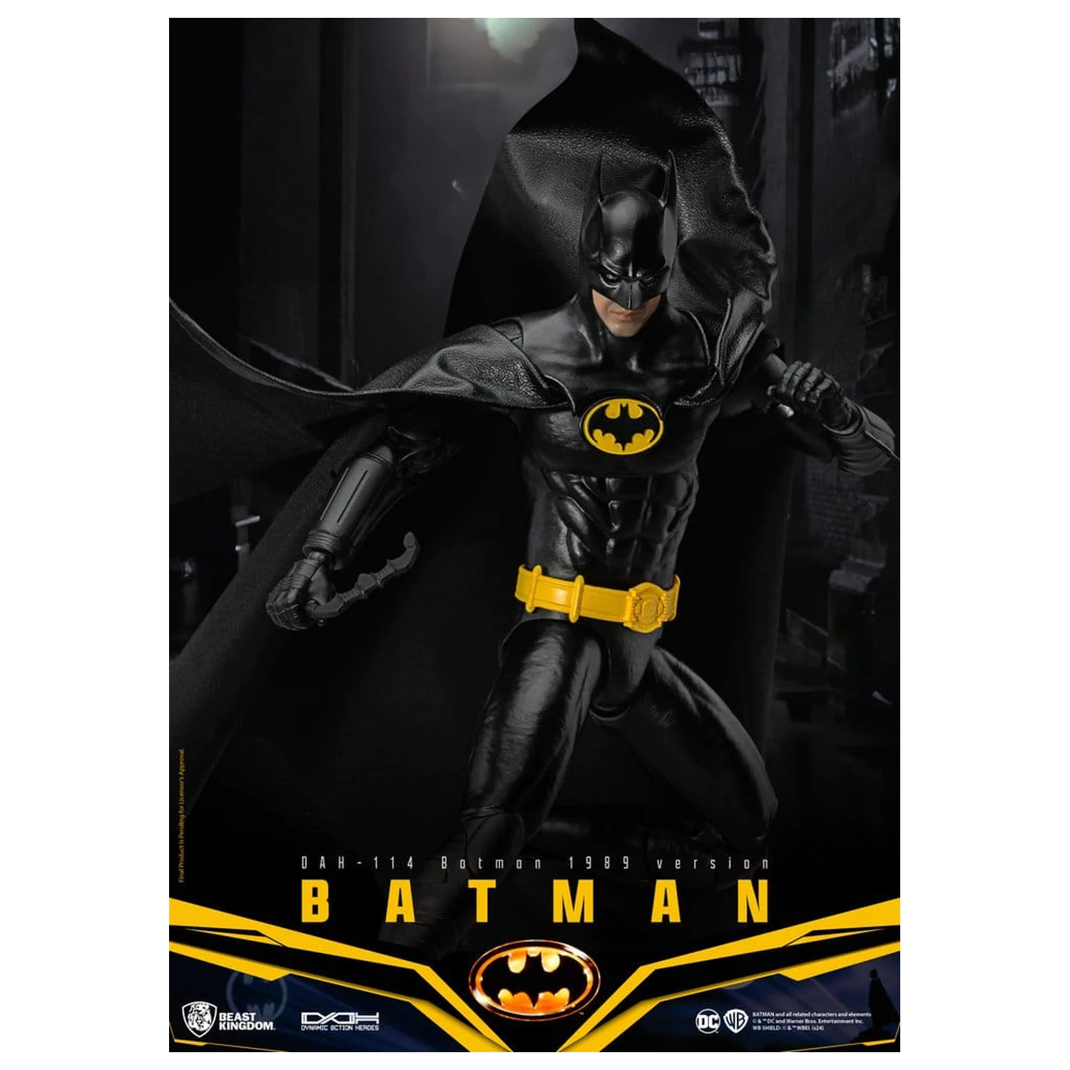 DC Comics Dynamic 8ction Heroes akciófigura Batman 1989 Standard Version 21 cm termékfotó