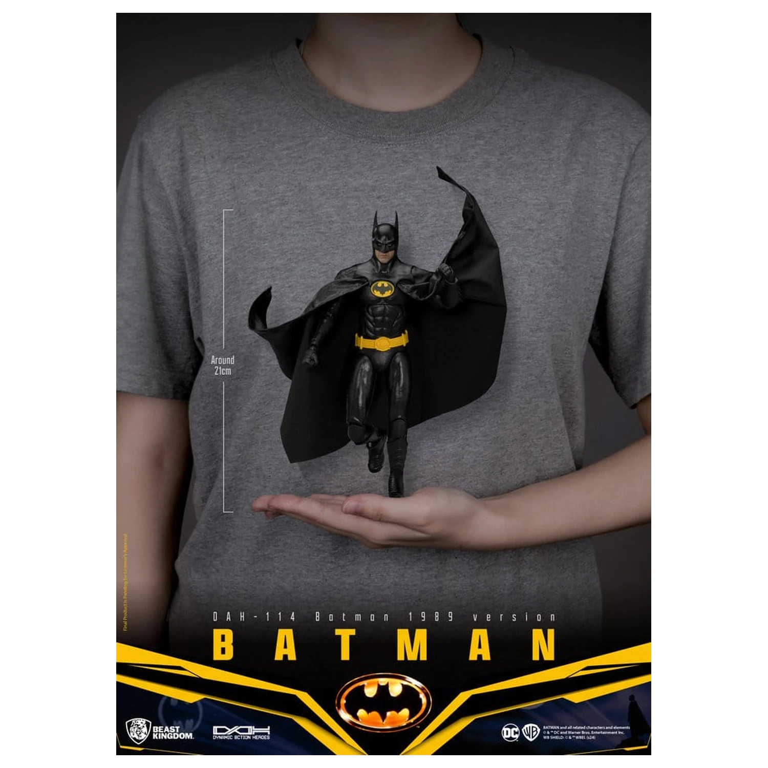 DC Comics Dynamic 8ction Heroes akciófigura Batman 1989 Standard Version 21 cm termékfotó