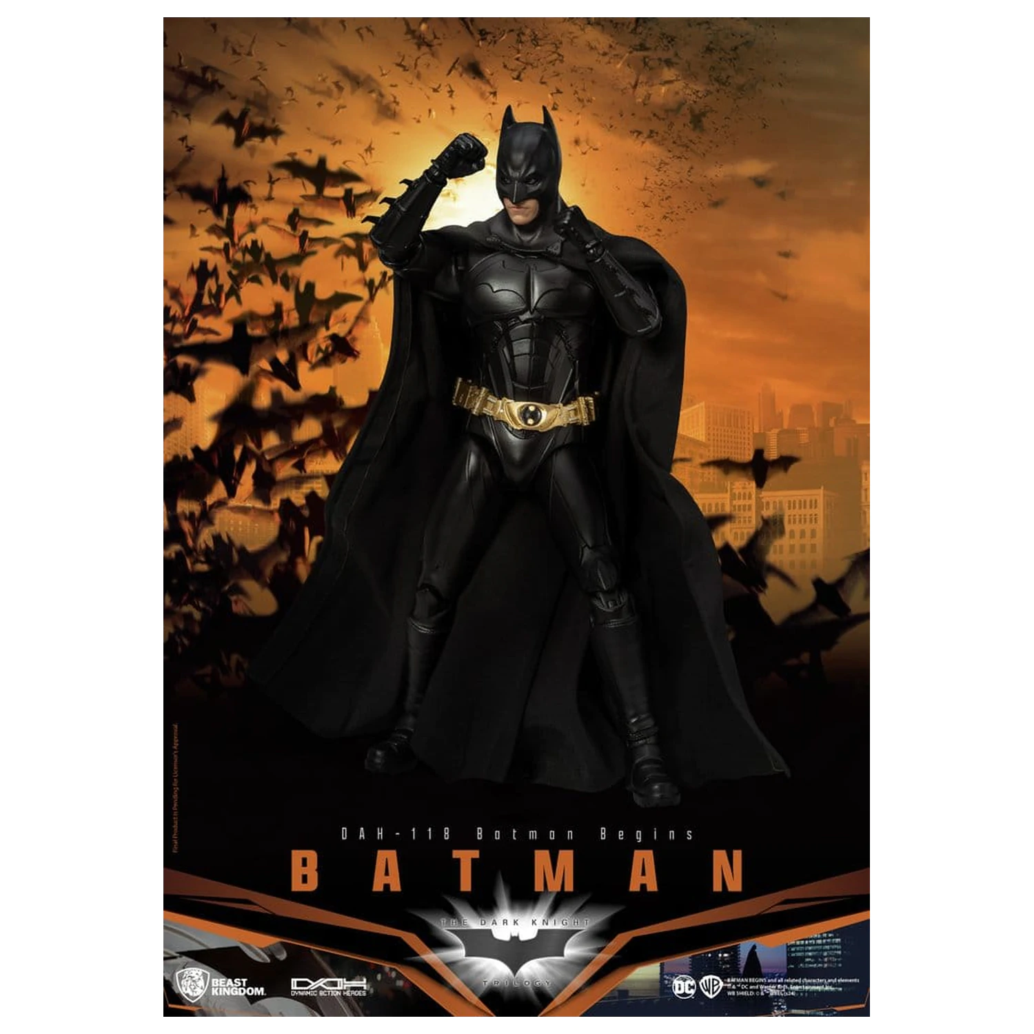DC Comics Dynamic 8ction Heroes akciófigura Batman (Batman Begins) 21 cm termékfotó