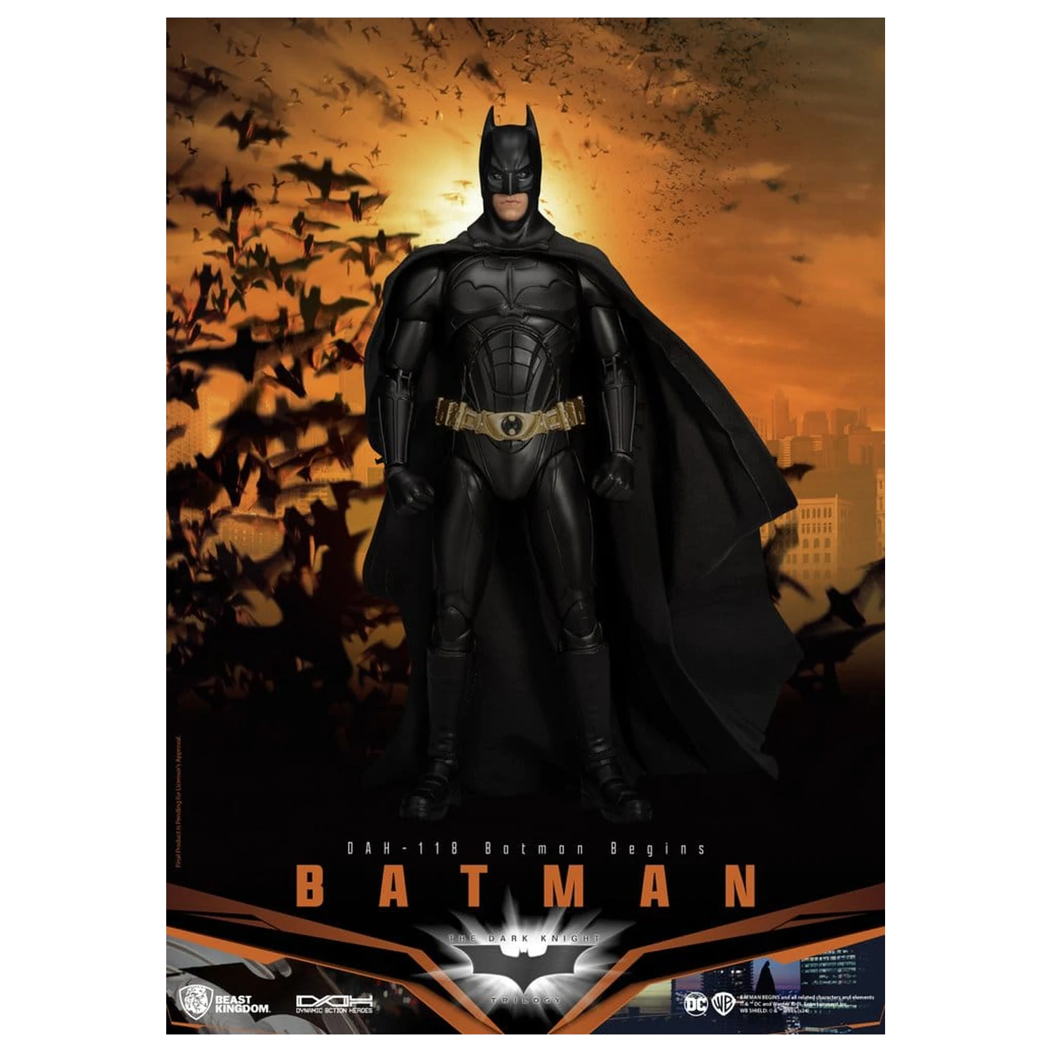 DC Comics Dynamic 8ction Heroes akciófigura Batman (Batman Begins) 21 cm termékfotó