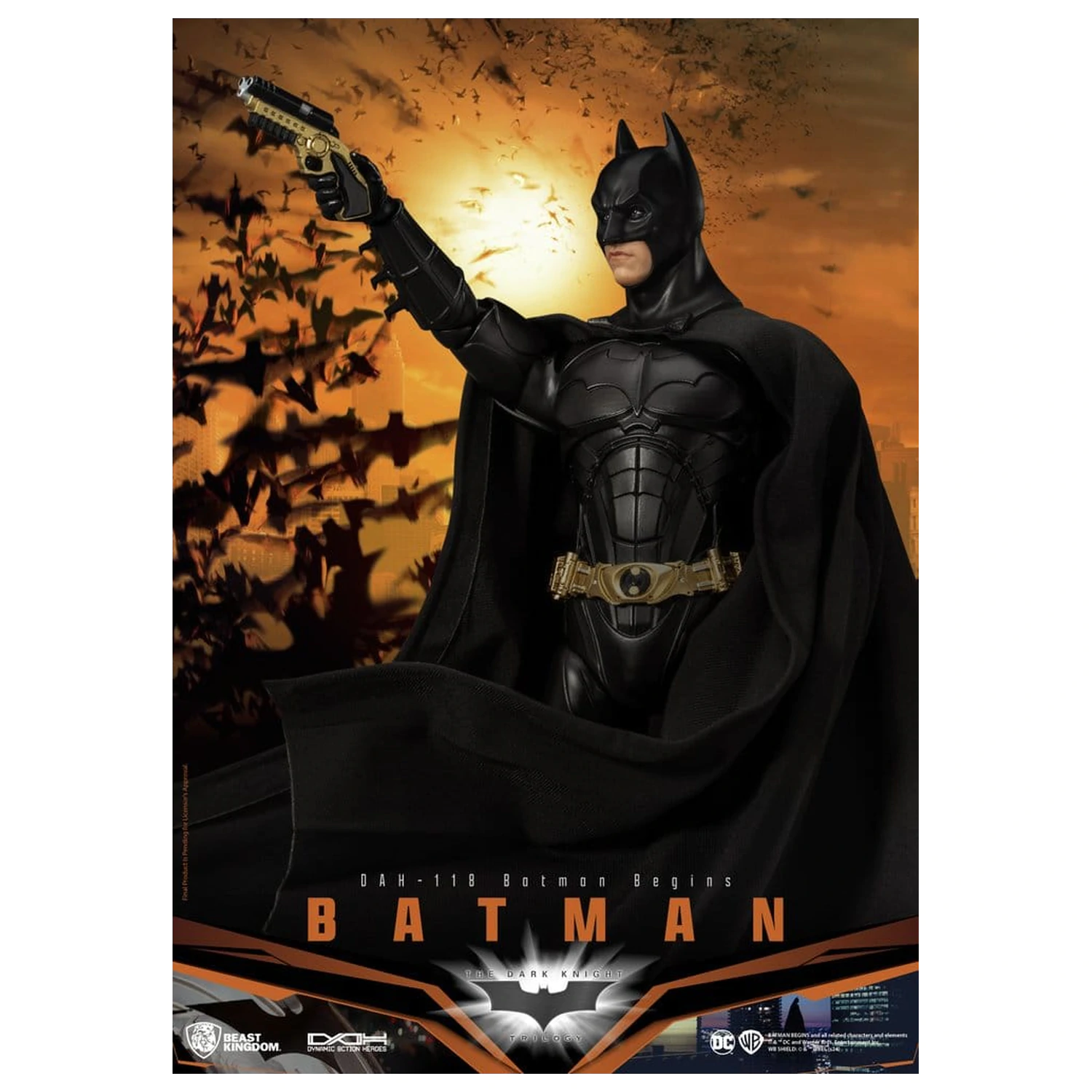 DC Comics Dynamic 8ction Heroes akciófigura Batman (Batman Begins) 21 cm termékfotó