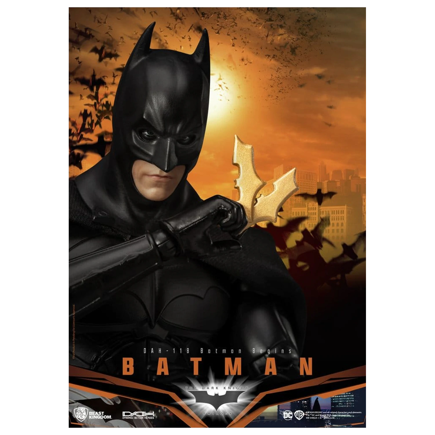 DC Comics Dynamic 8ction Heroes akciófigura Batman (Batman Begins) 21 cm termékfotó