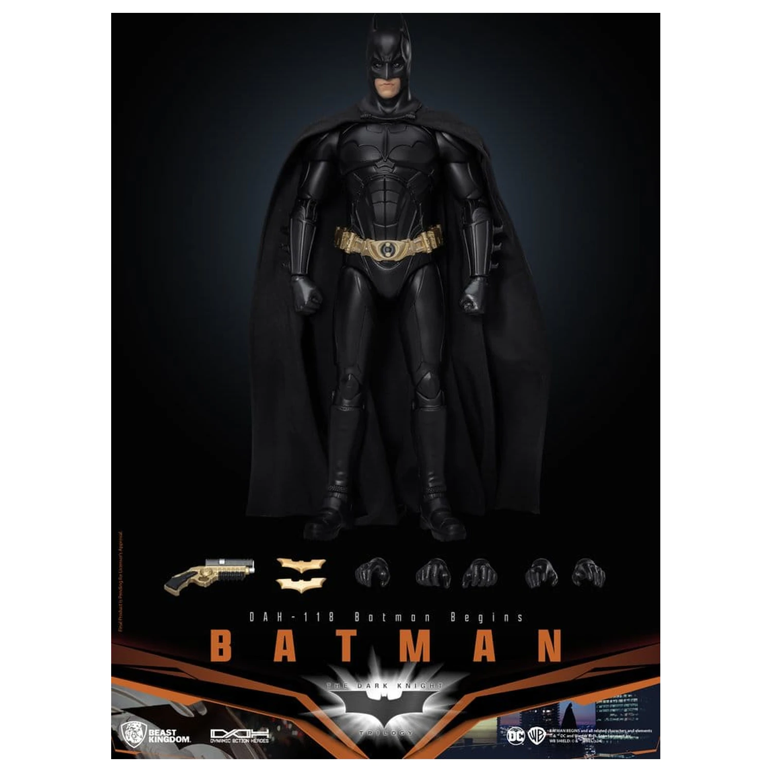 DC Comics Dynamic 8ction Heroes akciófigura Batman (Batman Begins) 21 cm termékfotó