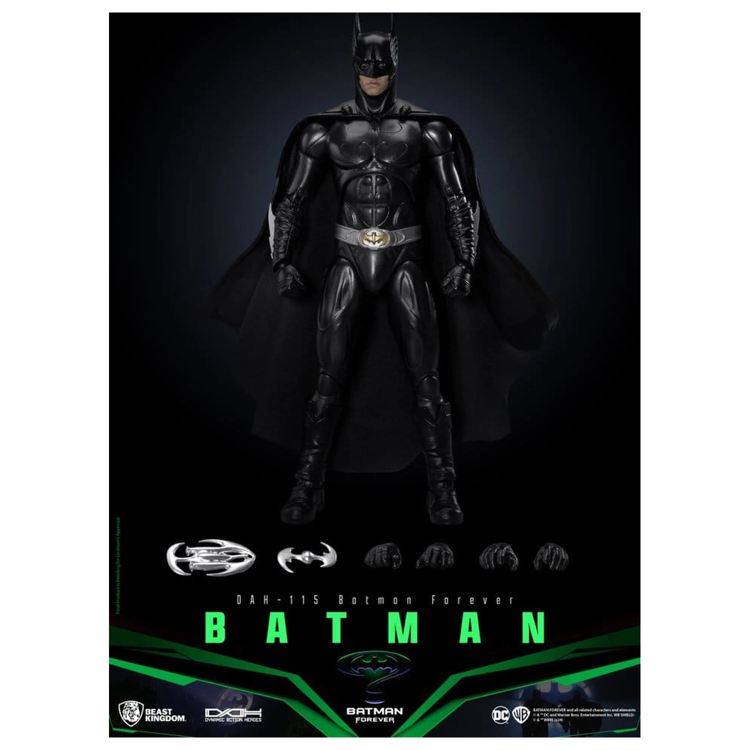 DC Comics Dynamic 8ction Heroes akciófigura Batman (Batman Forever) 21 cm termékfotó