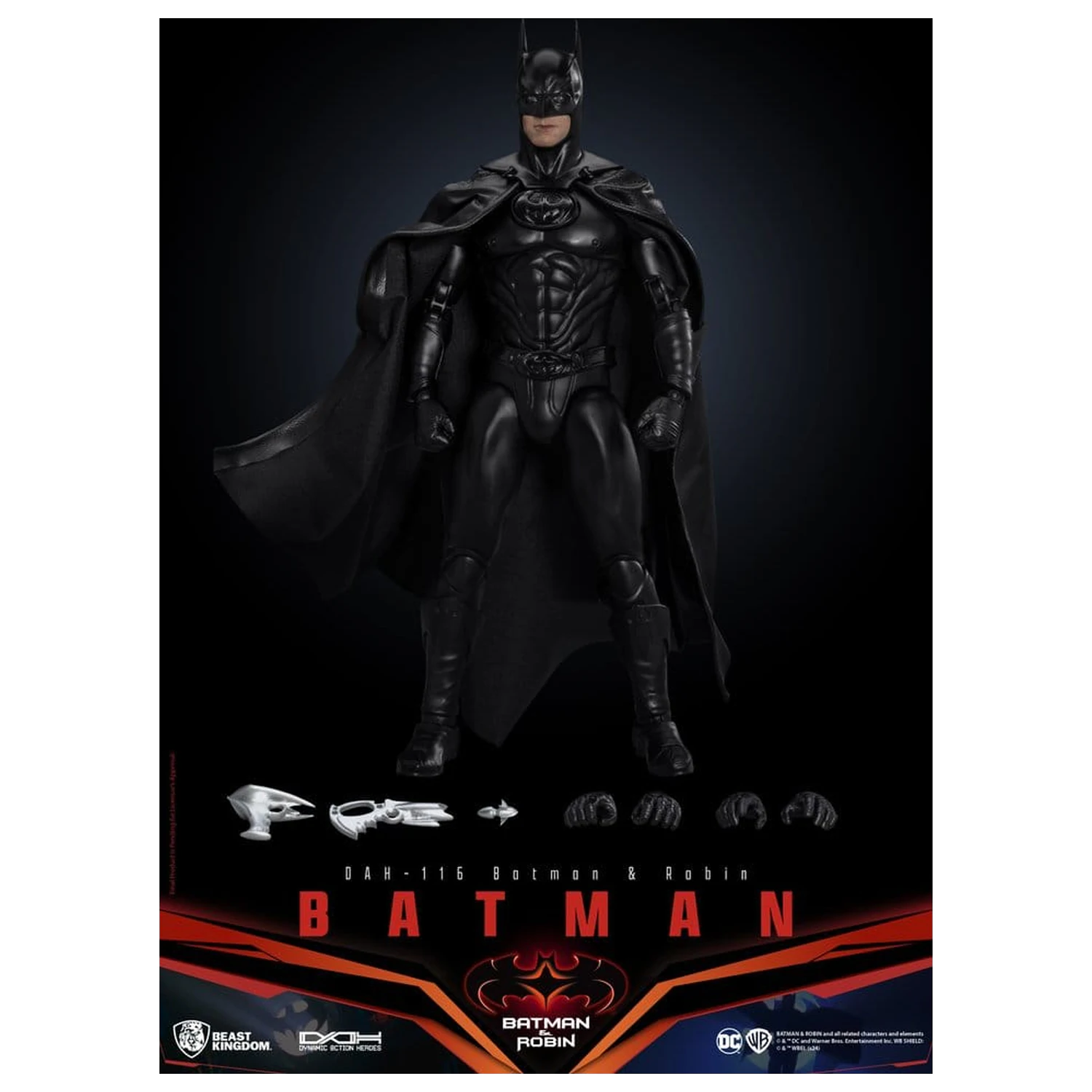 DC Comics Dynamic 8ction Heroes akciófigura Batman (Batman & Robin) 21 cm termékfotó