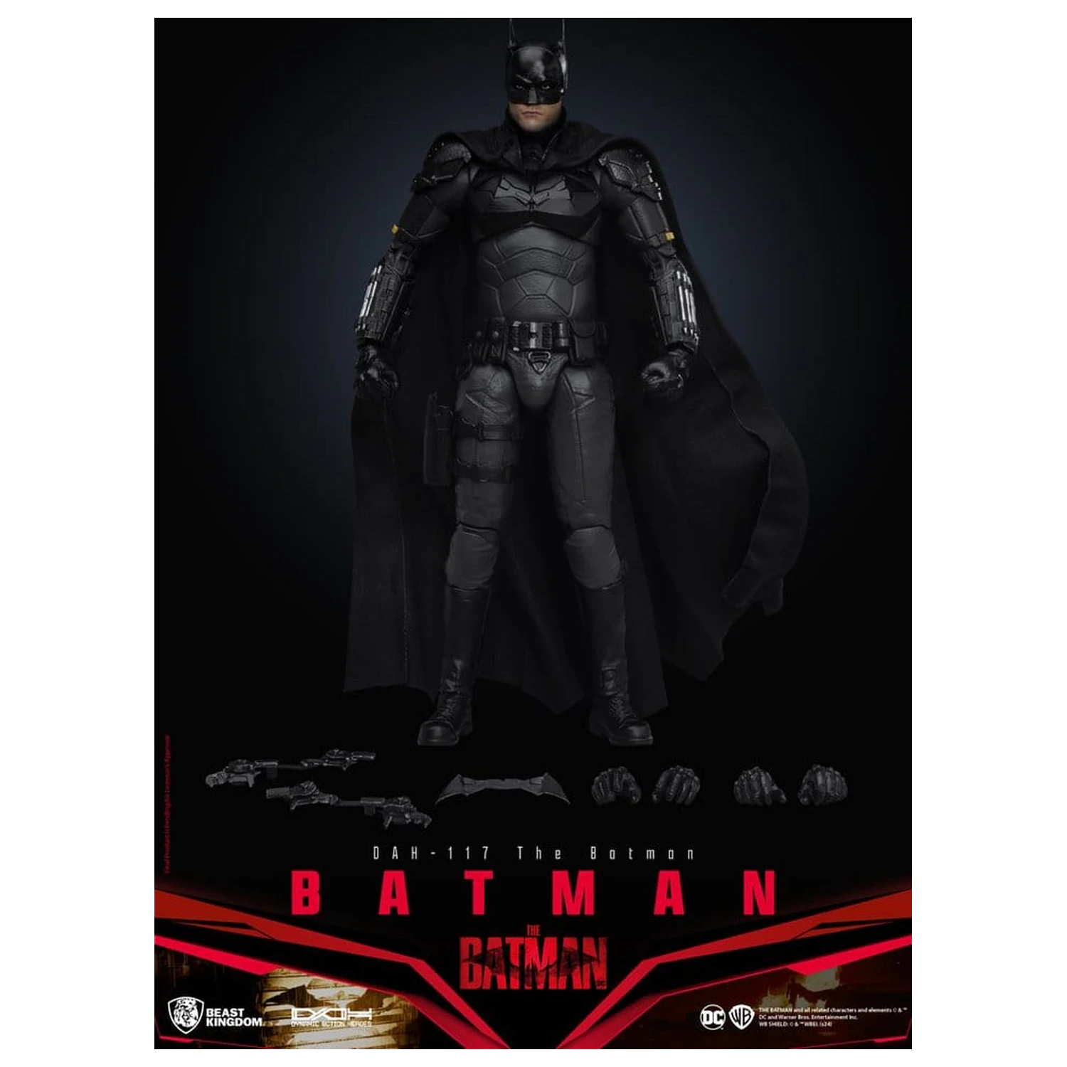 DC Comics Dynamic 8ction Heroes akciófigura Batman (The Batman) 21 cm termékfotó