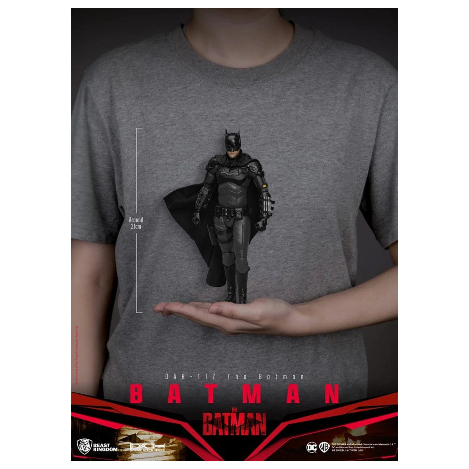 DC Comics Dynamic 8ction Heroes akciófigura Batman (The Batman) 21 cm termékfotó
