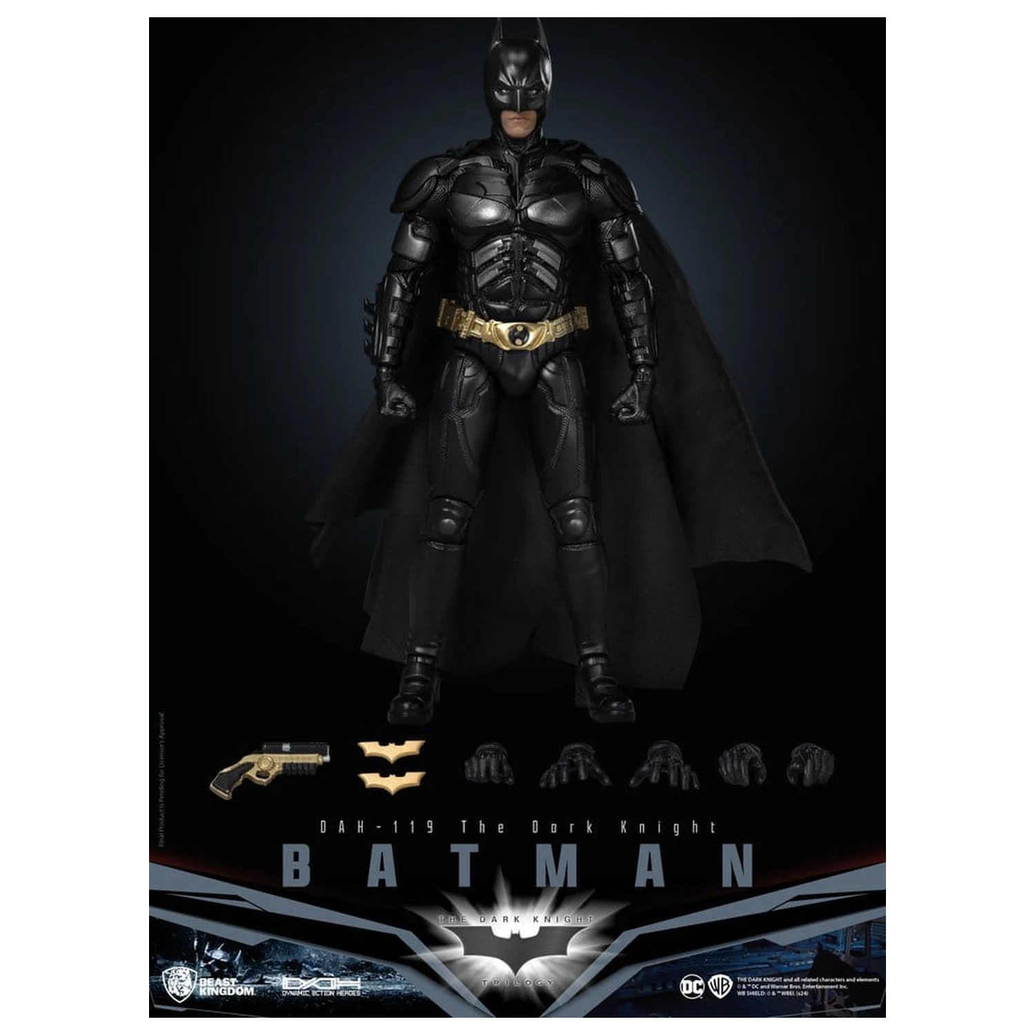 DC Comics Dynamic 8ction Heroes akciófigura Batman (The Dark Knight) 21 cm termékfotó