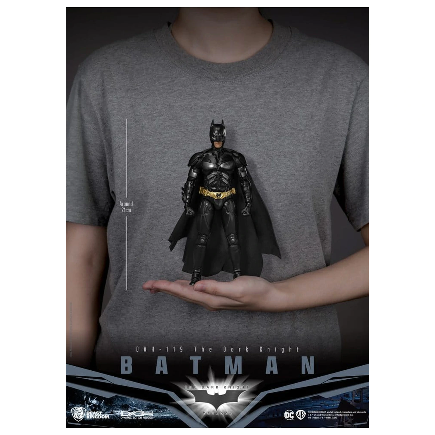 DC Comics Dynamic 8ction Heroes akciófigura Batman (The Dark Knight) 21 cm termékfotó