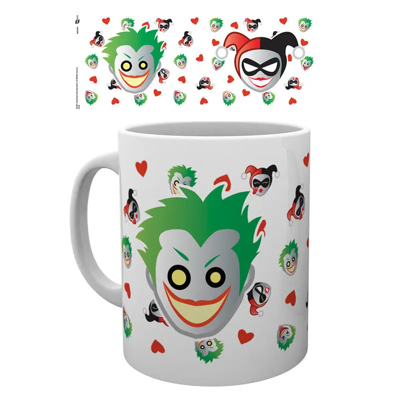 DC comics Emoji Harley and Joker bögre termékfotó