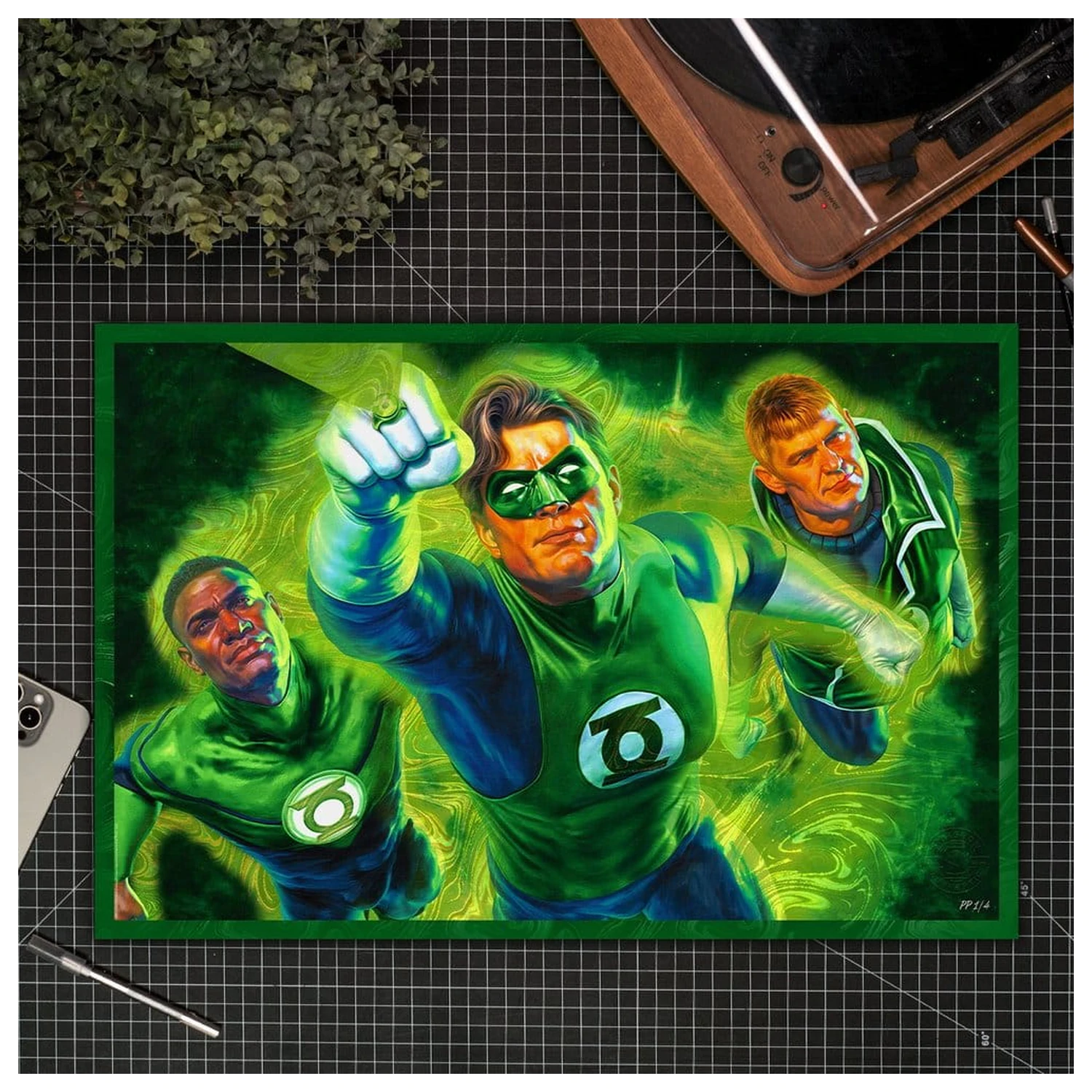 DC Comics Fine Art Print Green Lantern 61 x 41 cm - keretezetlen vászonkép termékfotó