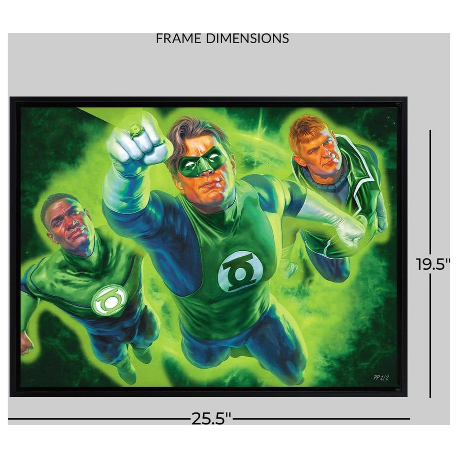 DC Comics Fine Art Print Green Lantern 61 x 41 cm - keretezetlen vászonkép termékfotó