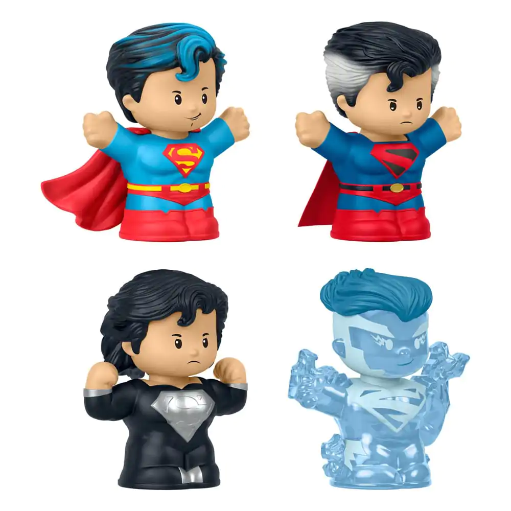 DC Comics Fisher-Price Little People Collector 4 db-os Mini figura csomag Superman: Through the Ages 7 cm termékfotó
