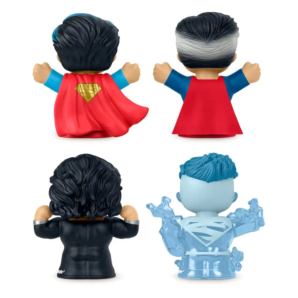 DC Comics Fisher-Price Little People Collector 4 db-os Mini figura csomag Superman: Through the Ages 7 cm termékfotó