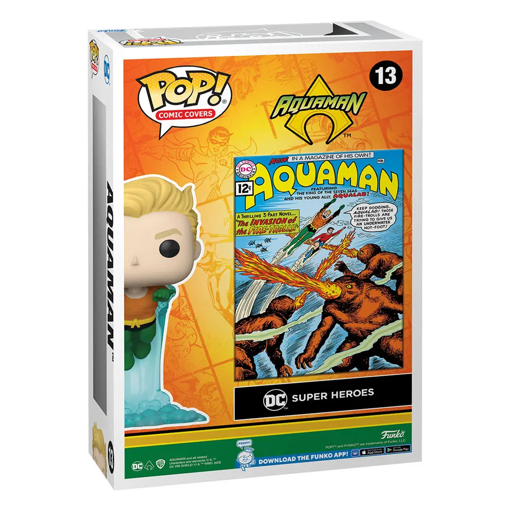 DC Comics Funko POP! Comic Cover Vinyl figura Aquaman 9 cm termékfotó