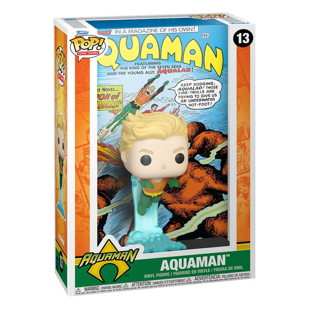 DC Comics Funko POP! Comic Cover Vinyl figura Aquaman 9 cm termékfotó