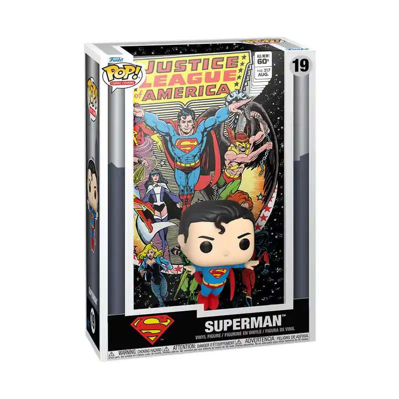 DC Comics Funko POP! Comic Cover Vinyl figura Justice League of America Superman 9 cm termékfotó