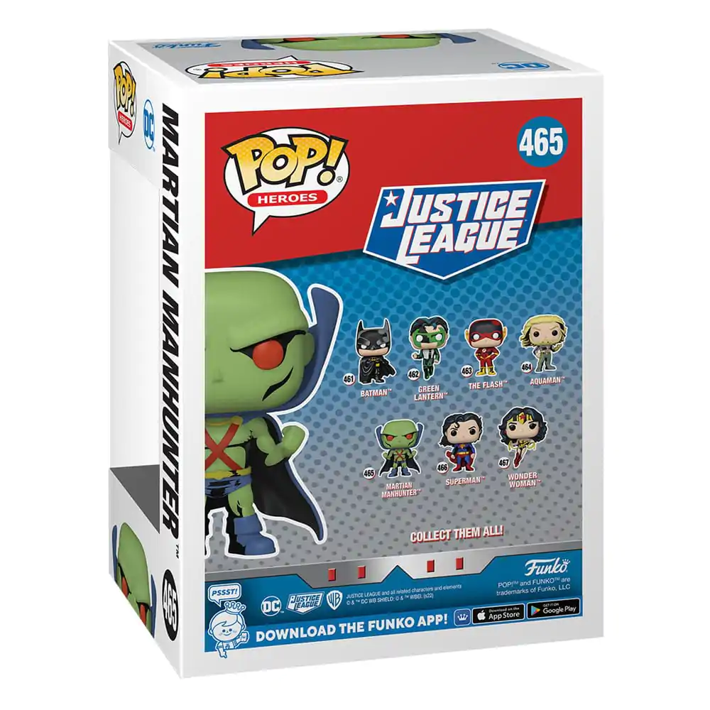 DC Comics Funko POP! Heroes Vinyl figura JL Comic - Martian Manhunter 9 cm termékfotó