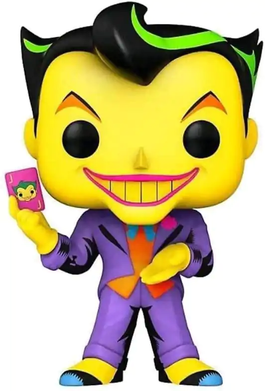 DC Comics Funko POP! Heroes Vinyl figura Joker (Black Light) 9 cm termékfotó