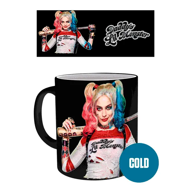 DC Comics Harley Quinn Daddys Lil Monster hőre változó bögre termékfotó