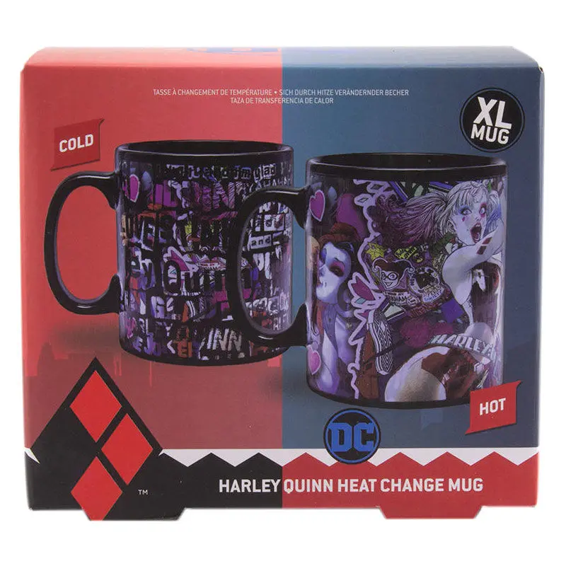 DC Comics Harley Quinn hőre változó bögre termékfotó