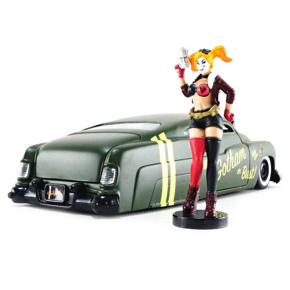 DC Comics Harley Quinn Mercury 1951 fém kocsi és figura csomag termékfotó