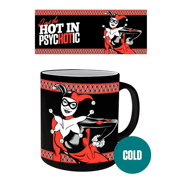 DC Comics Harley Quinn Psychotic hőre változó bögre termékfotó
