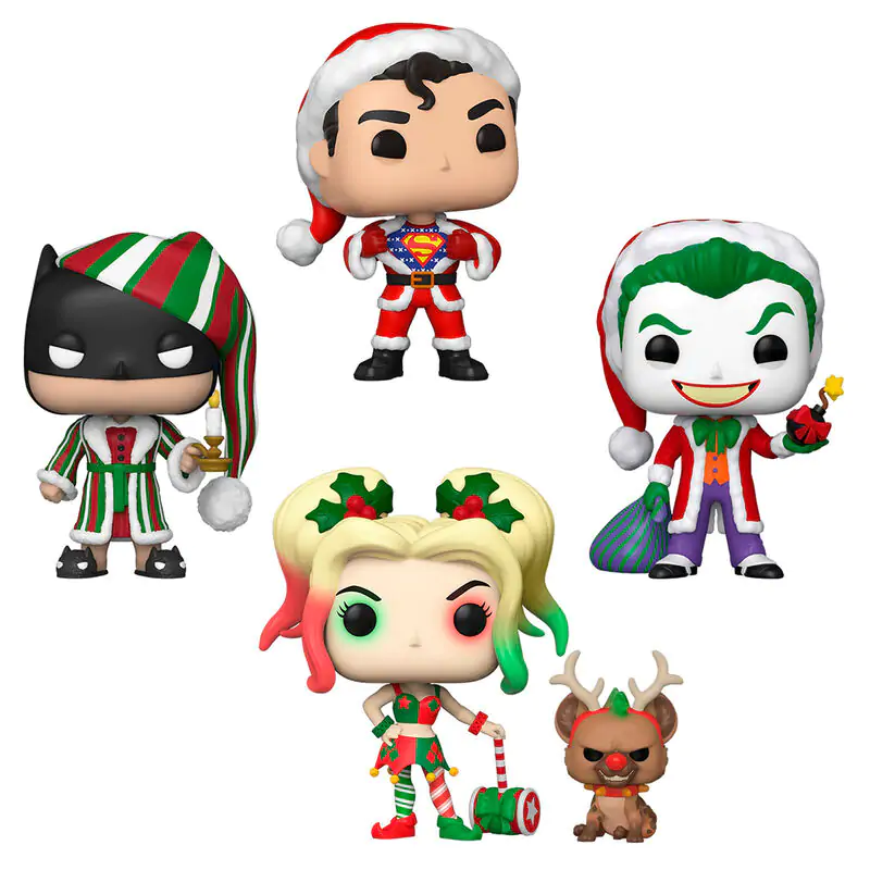 DC Comics Holiday Funko POP! Heroes Vinyl figura 4 db-os csomag 9 cm termékfotó