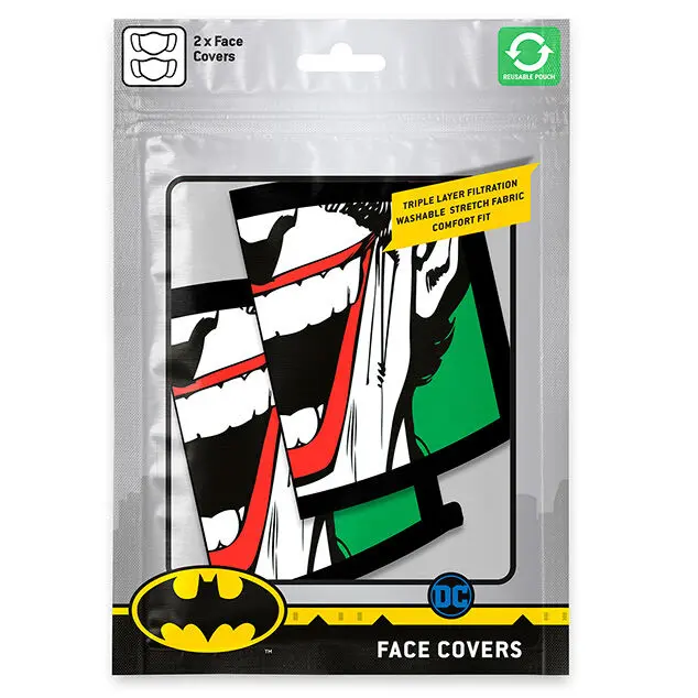 DC Comics Joker 2 db-os prémium többször használható maszk termékfotó