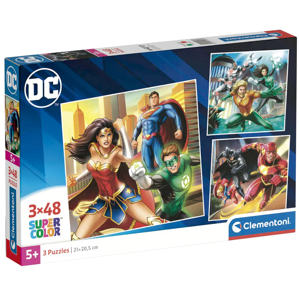 DC Comics Justice League puzzle 3x48db-os termékfotó