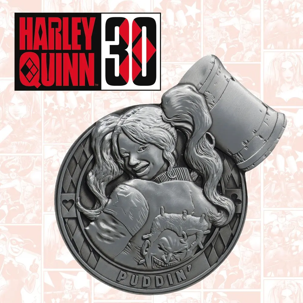 DC Comics Medallion Harley Quinn 30th Anniversary Limitált kiadás termékfotó