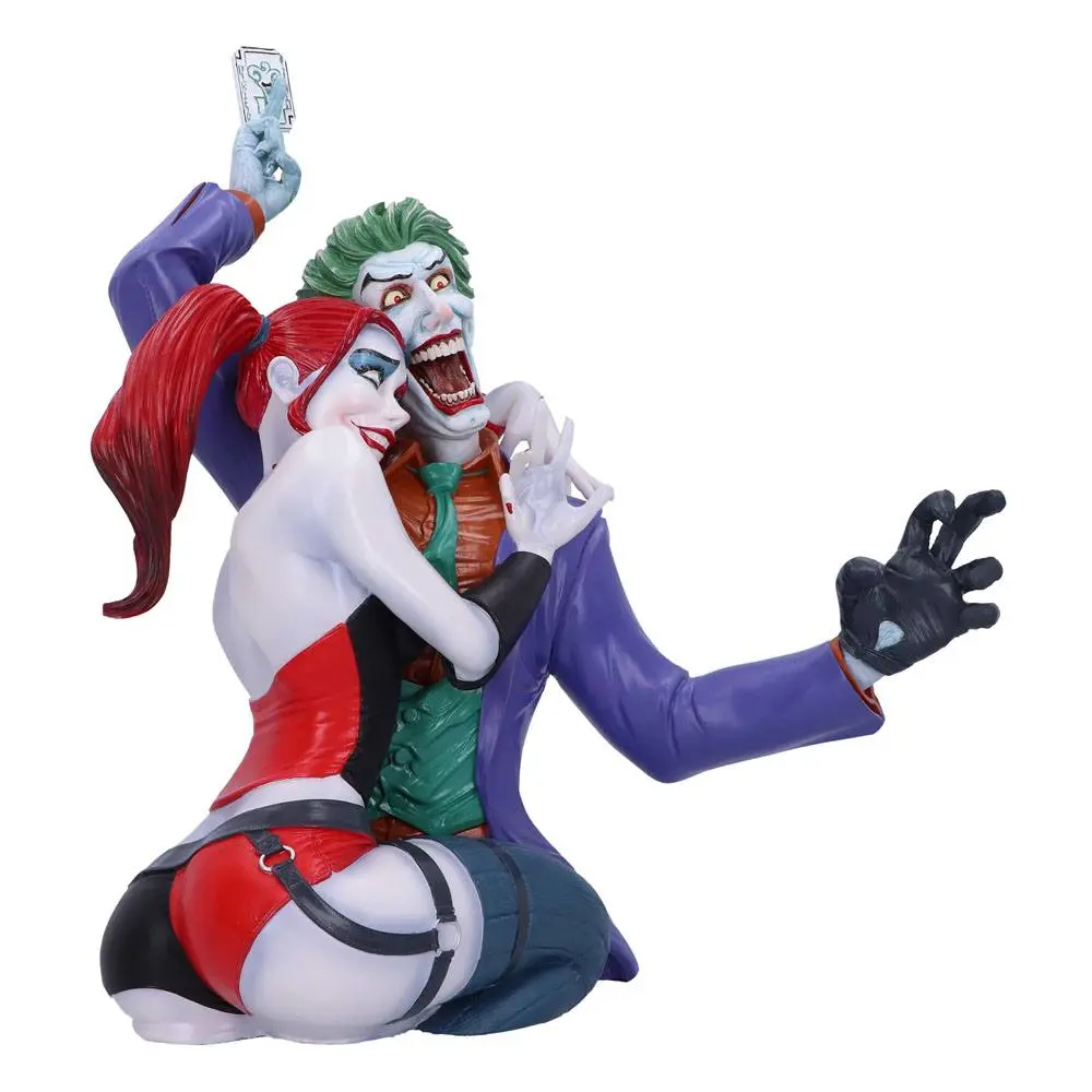 DC Comics mellszobor figura The Joker and Harley Quinn 37 cm termékfotó