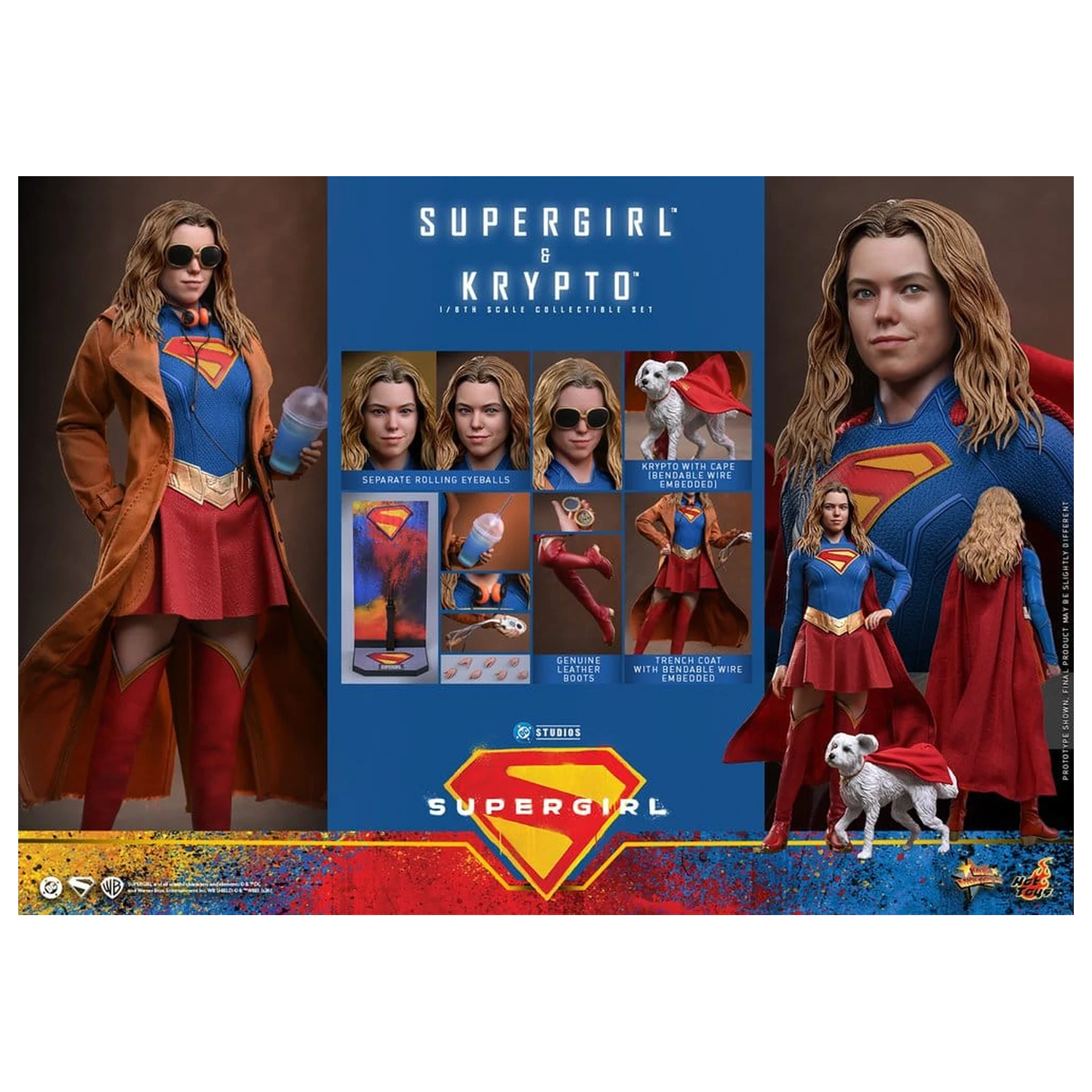 DC Comics Movie Masterpiece akciófigura csomag Supergirl & Krypto 28 cm termékfotó