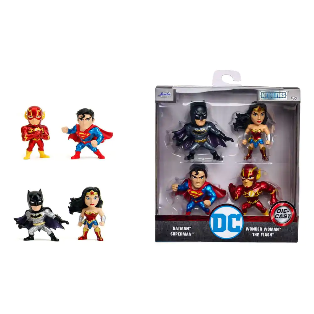 DC Comics Nano Metalfigs Diecast Wave 1 4 db-os Mini figura csomag 4 cm termékfotó