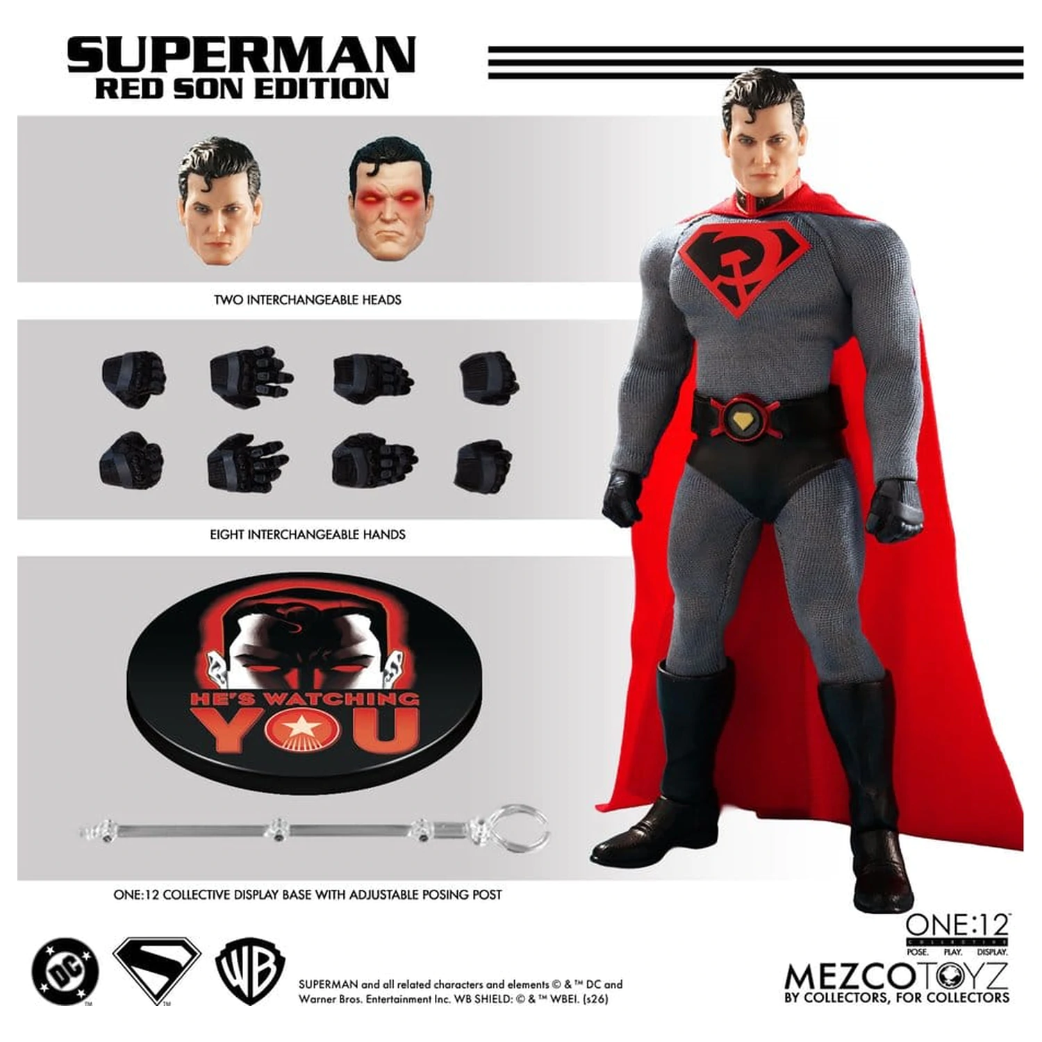 DC Comics One:12 Collective 1/12 Superman: Red Son akciófigura 17 cm termékfotó