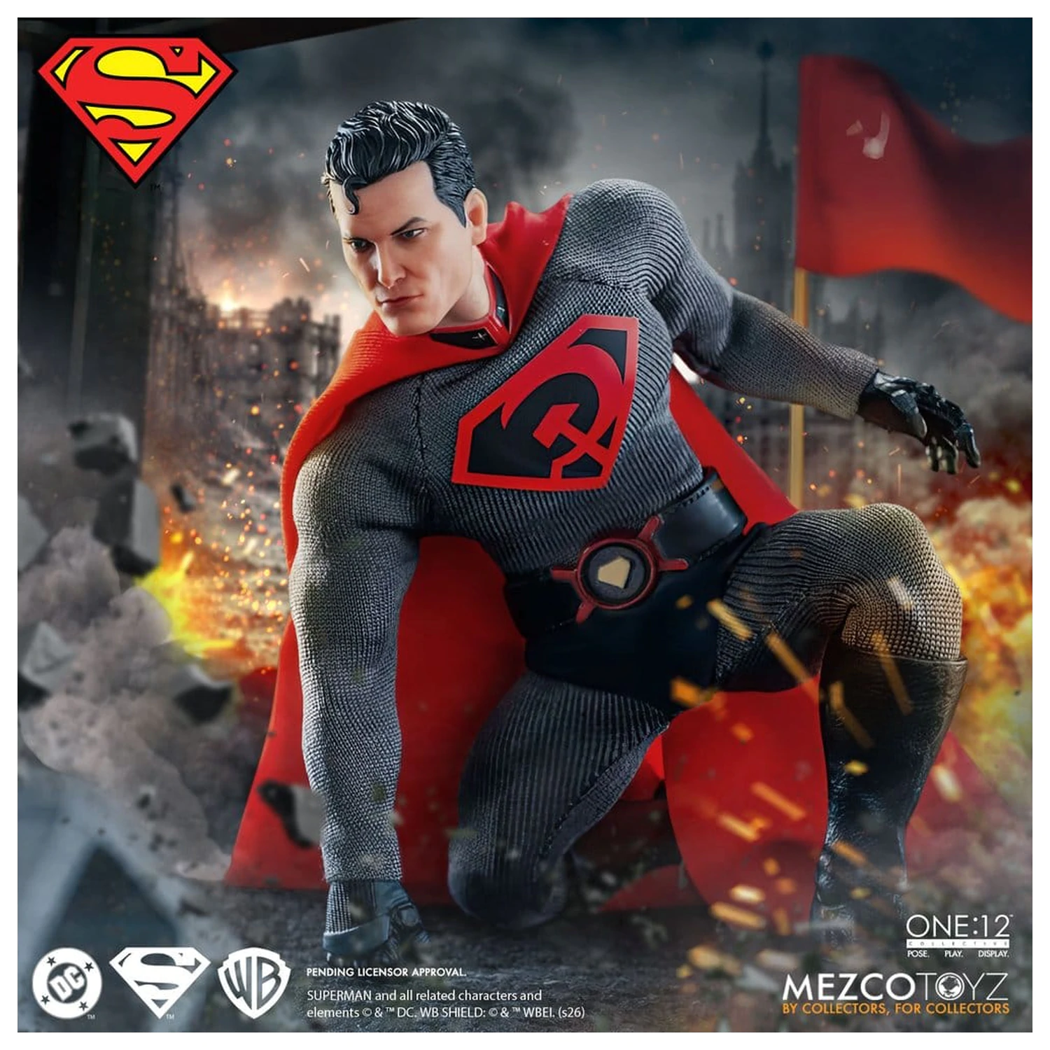 DC Comics One:12 Collective 1/12 Superman: Red Son akciófigura 17 cm termékfotó