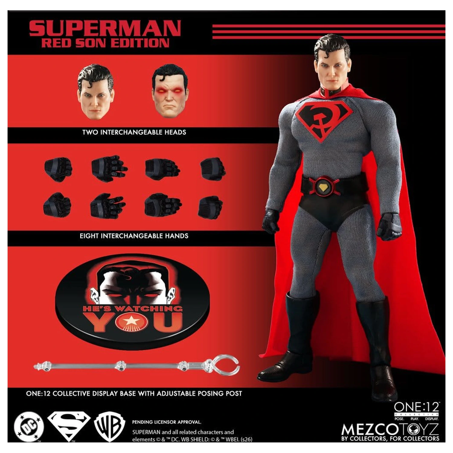 DC Comics One:12 Collective 1/12 Superman: Red Son akciófigura 17 cm termékfotó