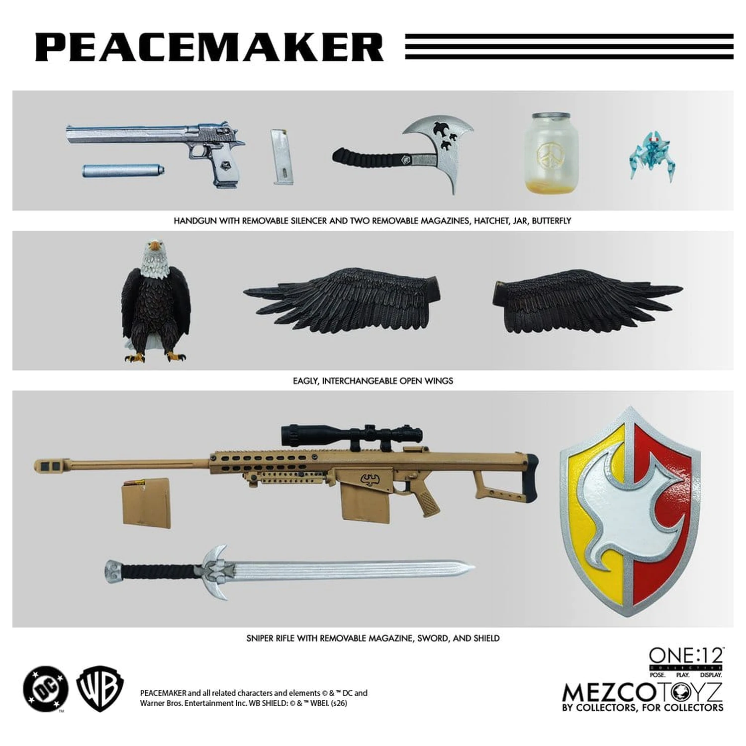 DC Comics One:12 Collective akciófigura 1/12 Peacemaker 17 cm termékfotó