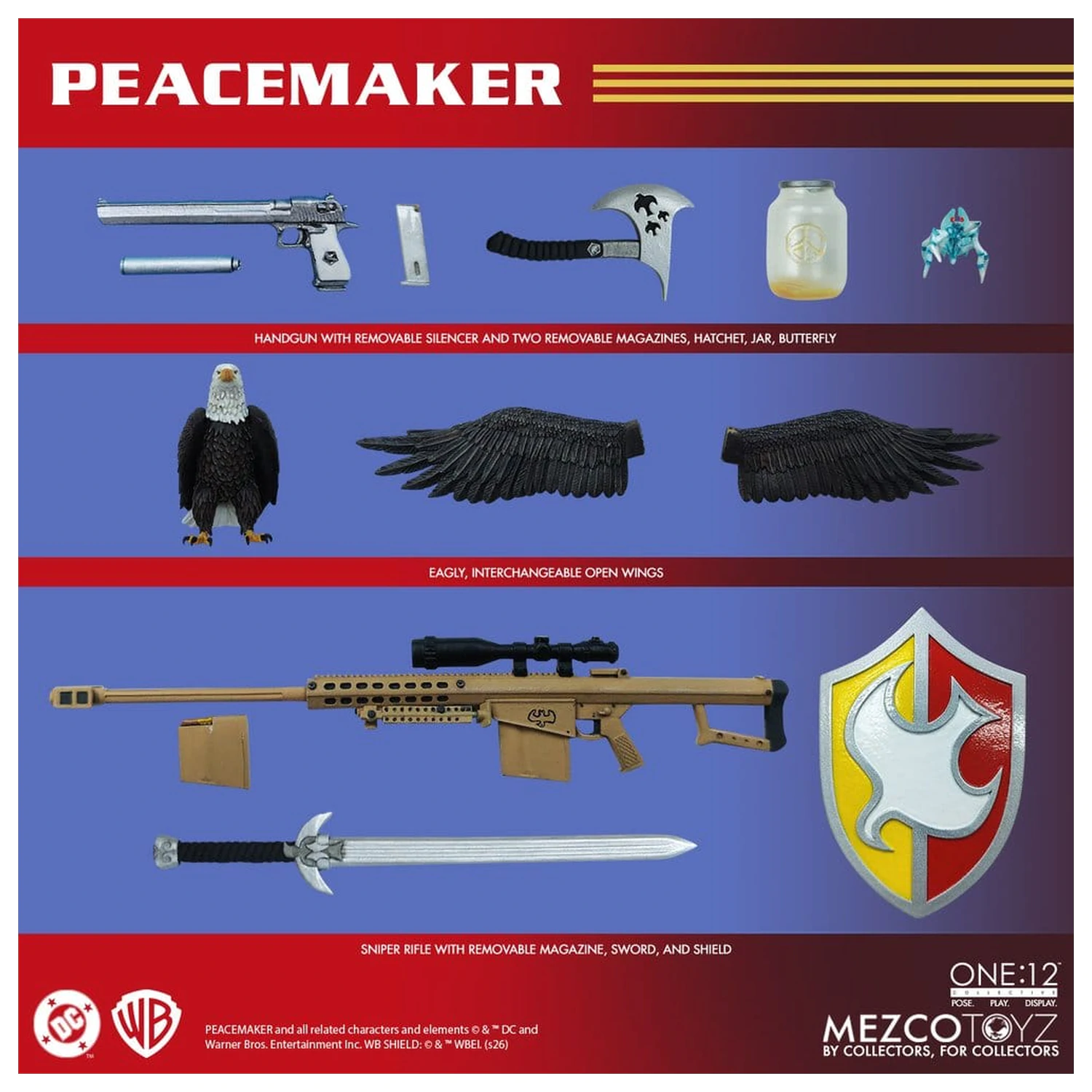 DC Comics One:12 Collective akciófigura 1/12 Peacemaker 17 cm termékfotó