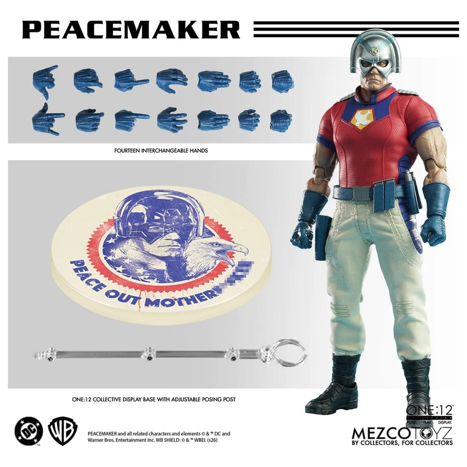 DC Comics One:12 Collective akciófigura 1/12 Peacemaker 17 cm termékfotó